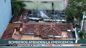 Incendio cerca de la estación del Metro