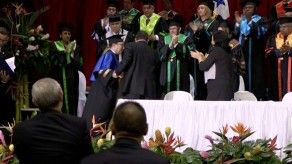 Flores tomó posesión como rector de la Universidad de Panamá