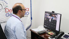 El Defensor del Pueblo de Panamá, Eduardo Leblanc, participo de la reunión virtual.