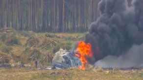 Rusia: se estrella helicóptero en festival aéreo