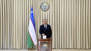 El presidente de Uzbekistán Shavkat Mirziyoyev.
