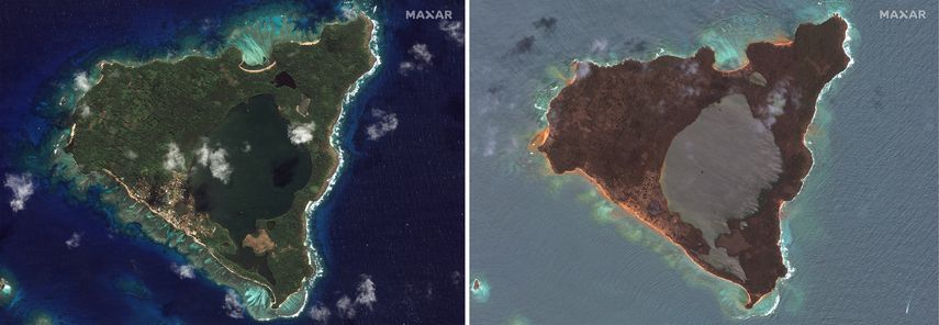 Tres de las islas más pequeñas del archipiélago sufrieron grandes daños por las olas del tsunami.