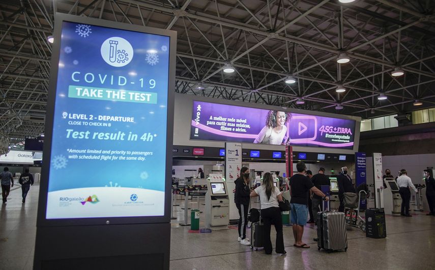 Vista del aeropuerto internacional Galeao en Río de Janeiro.
