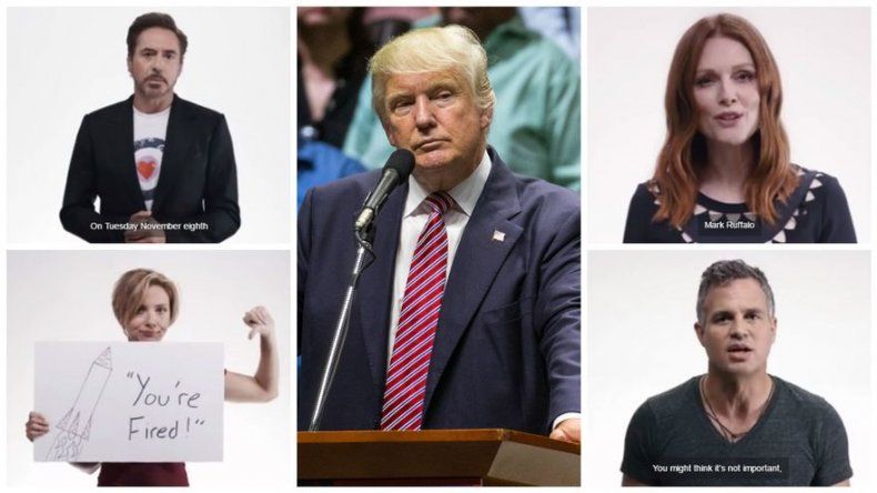 Los actores de The Avengers se unen en un vídeo contra Donald Trump