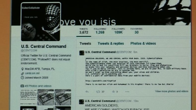 Atacan cuenta en Twitter del Comando Central de EEUU