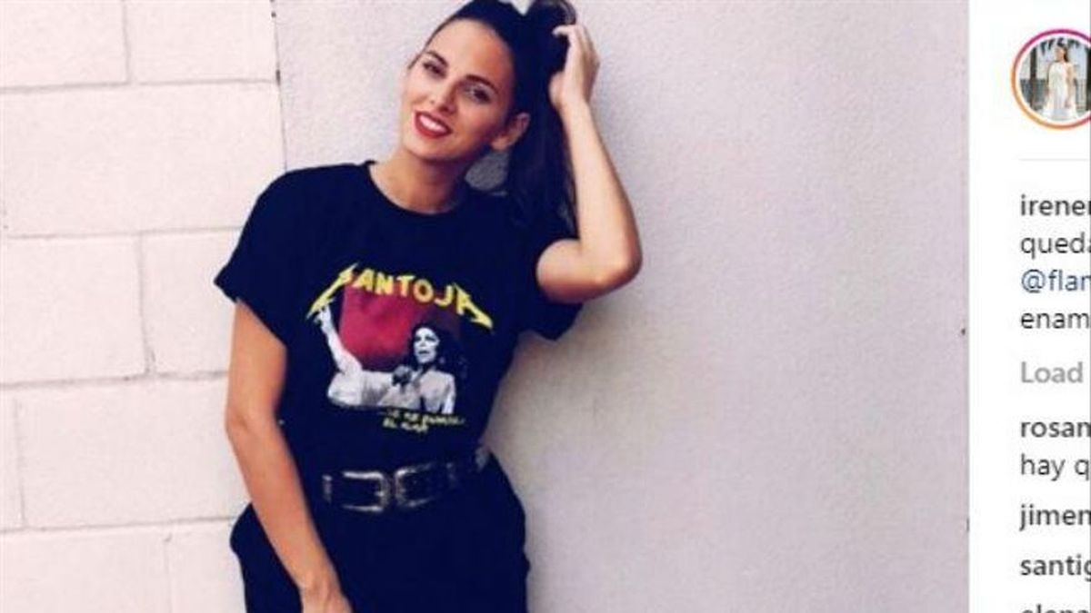 bolso Dureza Andes Irene Rosales lanza un guiño a Isabel Pantoja con una divertida camiseta en  su honor