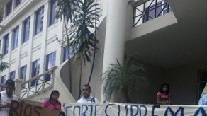 Indígenas protestaron en la CSJ