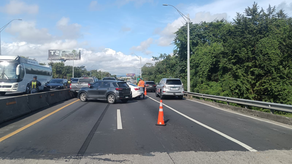 Colisión múltiple afecta tránsito en el Corredor Sur