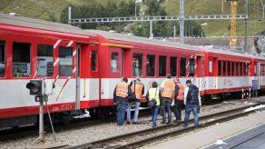 Al menos 30 heridos en un accidente de tren en el centro de Suiza