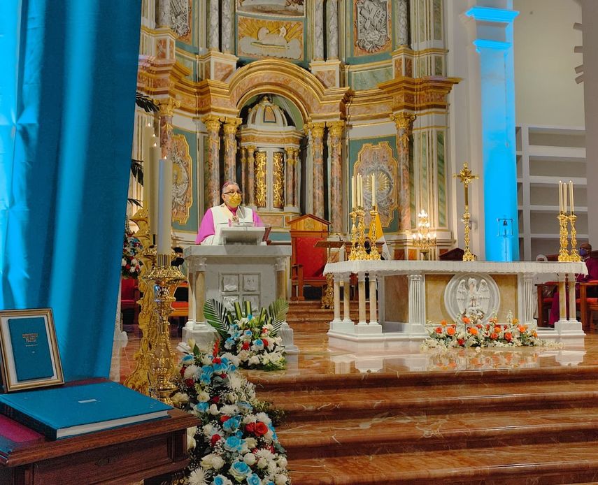 Monseñor José Domingo Ulloa﻿ durante el tradicional Te Deum.