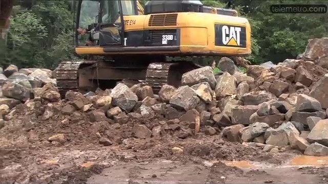 Residentes de Mastranto rechazan extracción de piedras del Río Caimito