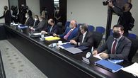 Reunión entre magistrados del Tribunal Electoral y los diputados de la Asamblea Nacional. Reunión entre magistrados del Tribunal Electoral y los diputados de la Asamblea Nacional.