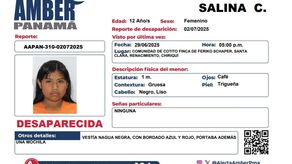 Alerta Amber por desaparición de una menor.