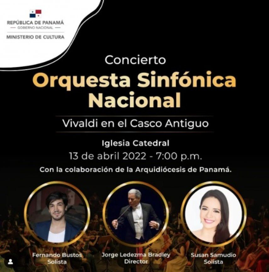 Concierto de música sacra este miércoles en la Catedral de Panamá