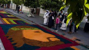 Instalarán en el Casco Antiguo alfombras de aserrín hondureñas en Semana Santa