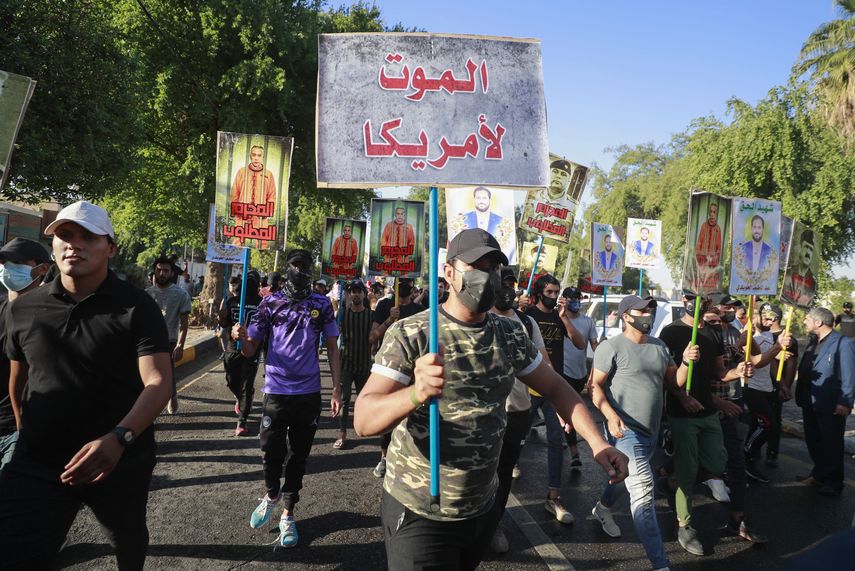 Los partidarios de Hashed al Shaabi