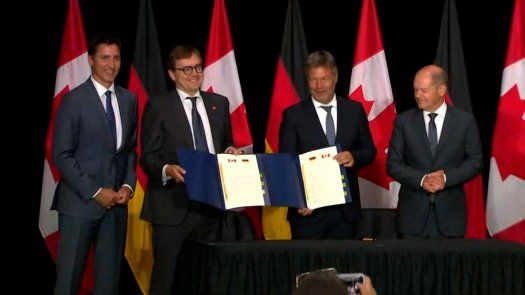 Alemania y Canadá firman tratado de suministro trasatlántico de hidrógeno
