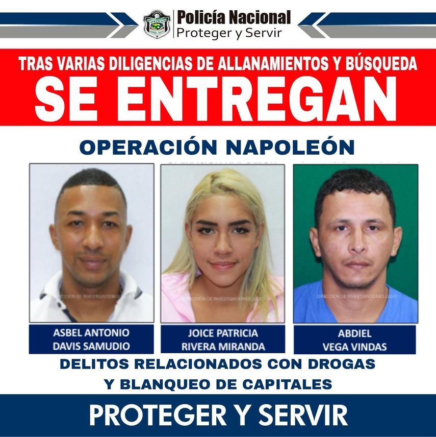 Tres de los más buscados se entregan&nbsp;