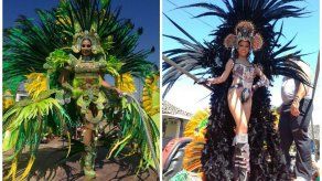 Las reinas se pasean en olor de multitud en los carnavales de Panamá