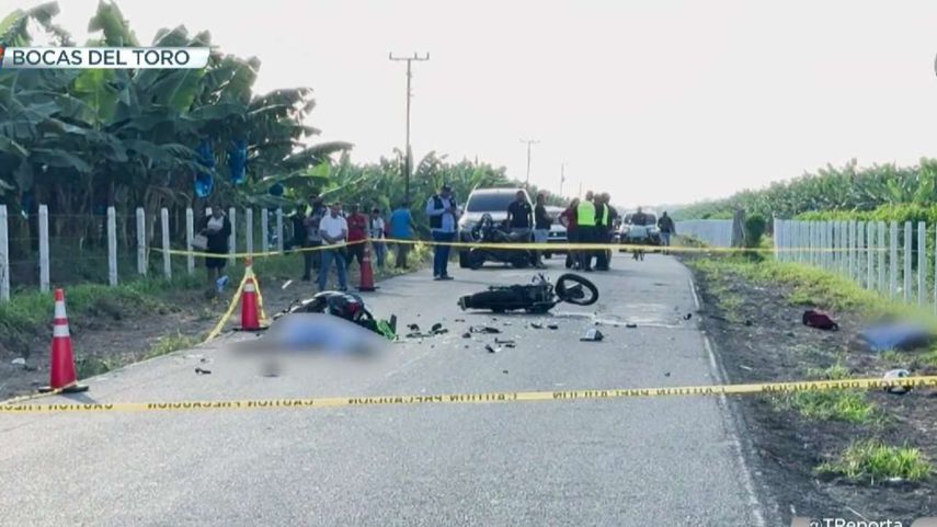 Muertos deja accidente entre motociclistas en Bocas del Toro.
