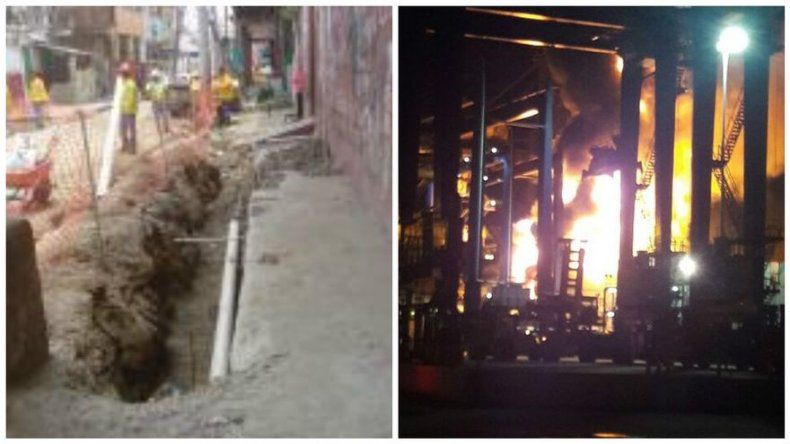 Idaan suspende trabajos de cambio de válvula en Colón tras incendio en Panama Ports