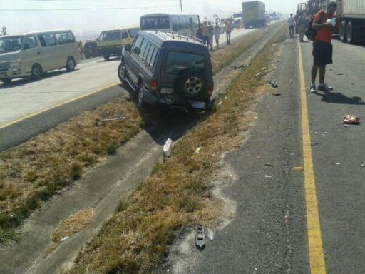 Accidente múltiple en Interamericana paraliza tráfico hacia el interior
