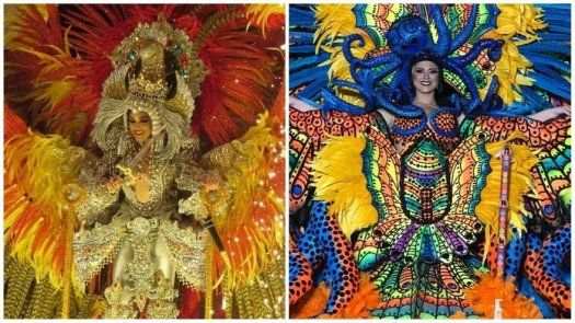 Colores y efectos especiales destacan en la noche del Sábado de Carnaval en Las Tablas