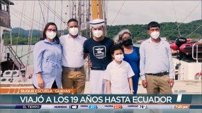 Joven panameño navega en el Buque Escuela Guayas de Ecuador