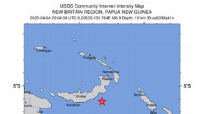 Sismo frente a la costa de Papúa Nueva Guinea