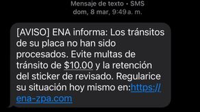 ENA, ATTT y Sertracen advierten sobre estafa