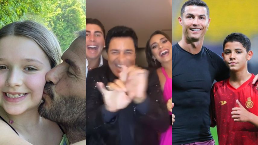 Estos famosos celebran el día del padre consintiendo a sus hijos