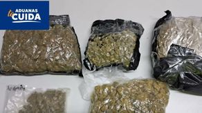Aduanas retiene en Panamá paquete con presunto cannabis proveniente de Miami.