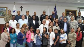 Reunión entre CUCO y miembros del Ministerio de Seguridad Pública.
