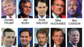 Trump y Bush irán al debate; Santorum y Fiorina no