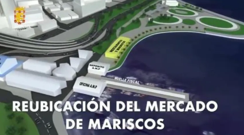 Maqueta del Nuevo Mercado de Mariscos.