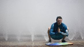 Algunas personas que se ejercitaban fueron trasladadas a unidades de emergencias.