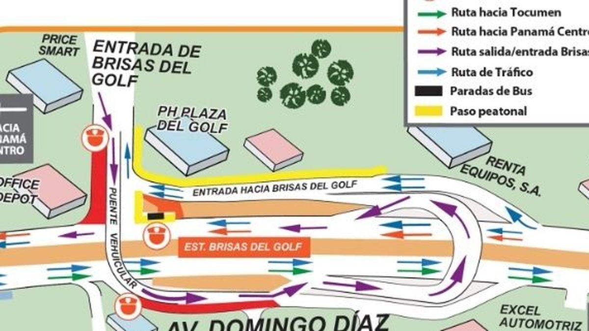 Este viernes y sábado realizarán cierres en Brisas del Golf por trabajos de  la Línea 2