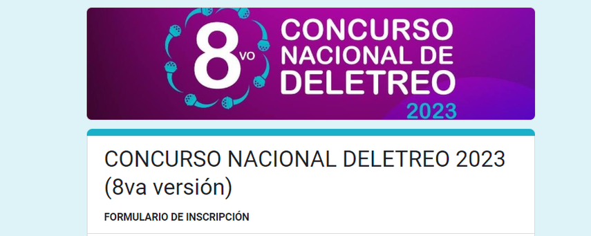 inscripciones de la octava versión del Concurso Nacional de Deletreo 2023 inscripciones de la octava versión del Concurso Nacional de Deletreo 2023