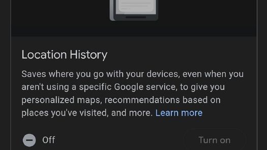Google Location History.
