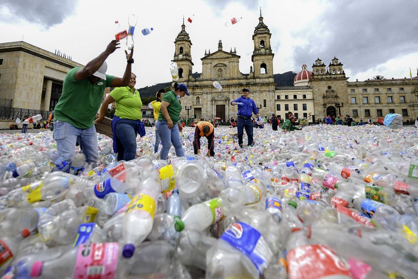 Recicladores protestan en Bogotá&nbsp;