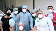 El Hospital COVID-19 de la Ciudad de la Salud despidió este sábado a su último paciente. El Hospital COVID-19 de la Ciudad de la Salud despidió este sábado a su último paciente.