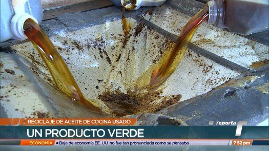 Reciclaje de aceite de cocina usado, un producto verde