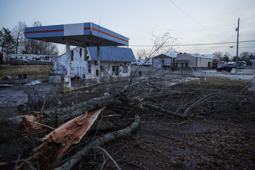 Varias localidades de Kentucky quedaron devastadas por el fenómeno.