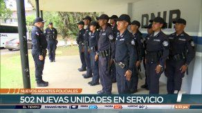 Policía Nacional cuenta con más de 500 nuevos agentes