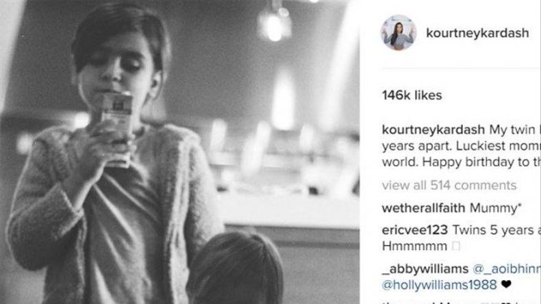 Kourtney Kardashian dedica emotiva felicitación de cumpleaños a sus hijos