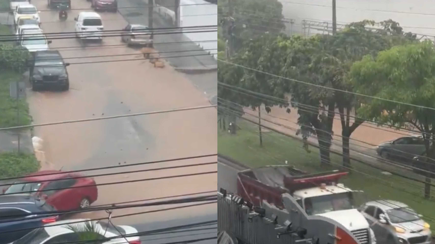 &nbsp;Calles anegadas en la ciudad de Panamá.&nbsp;