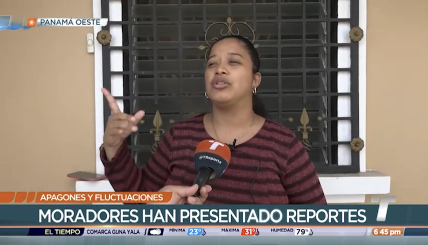Moradores de Panamá Oeste se quejan por apagones