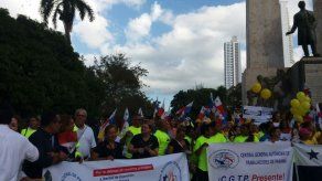 Realizan gran manifestación para exigir solución a situación de Grupo GESE