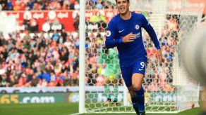 Morata se exhibe con un triplete