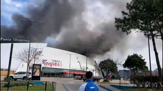 Incendio en centro comercial de Punta del Este